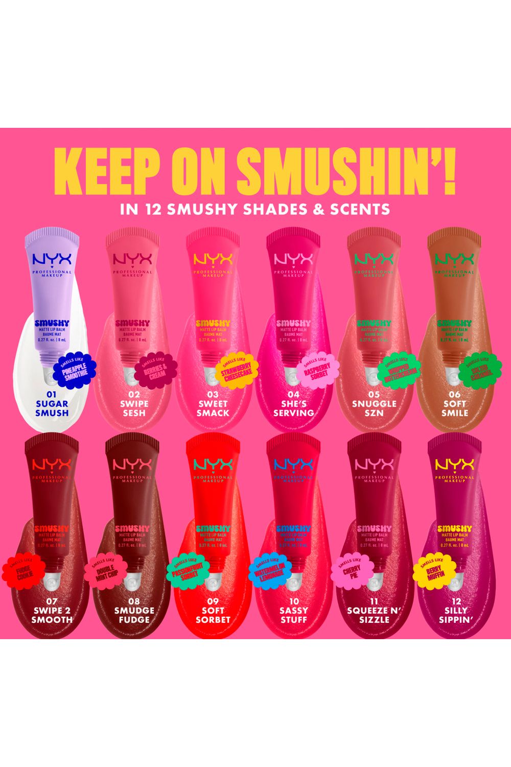 NYX Professional Makeup Smushy Matte Lip Balm 8ml