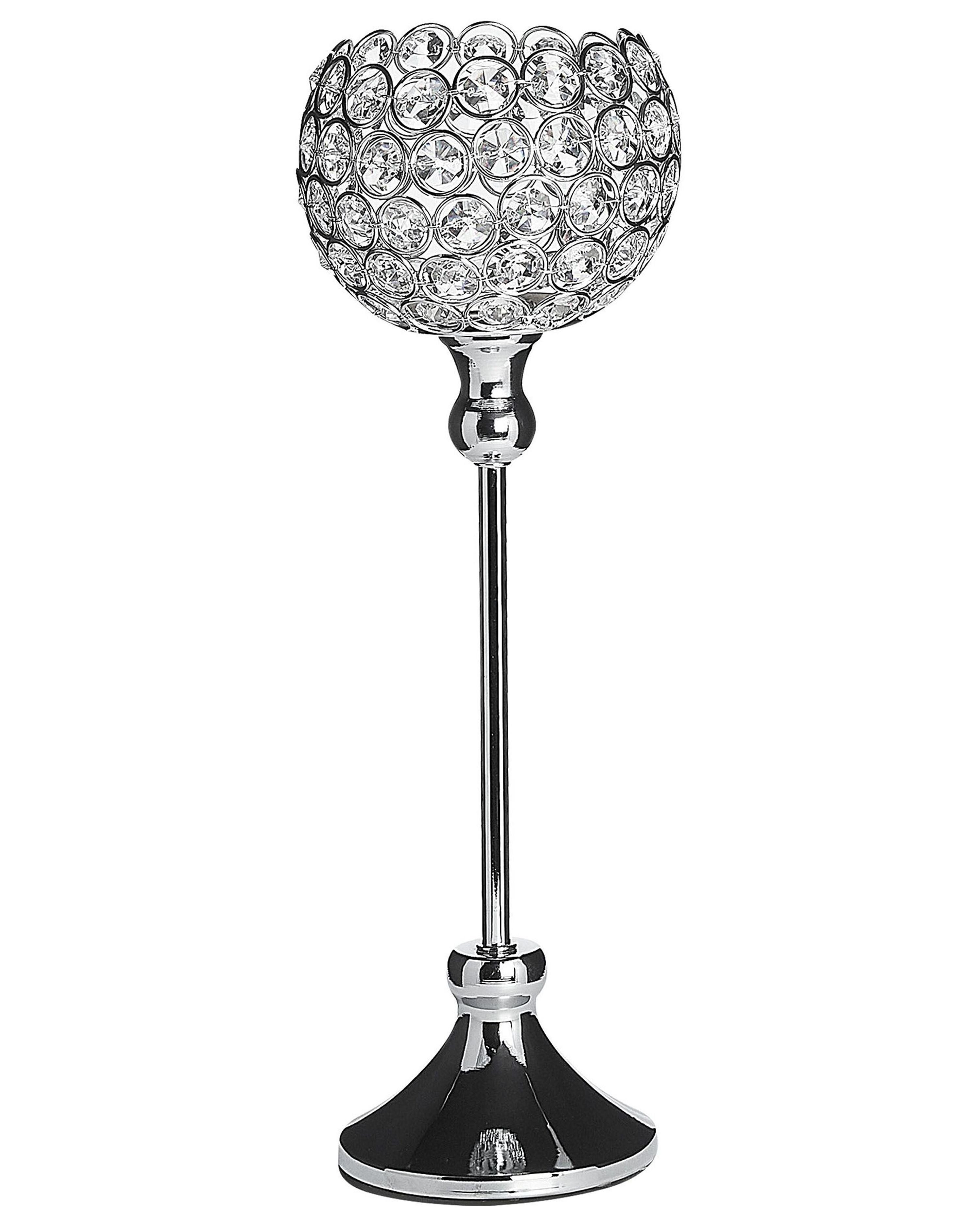 Candle Holder ESTERNAY Metal 27 cm Silver