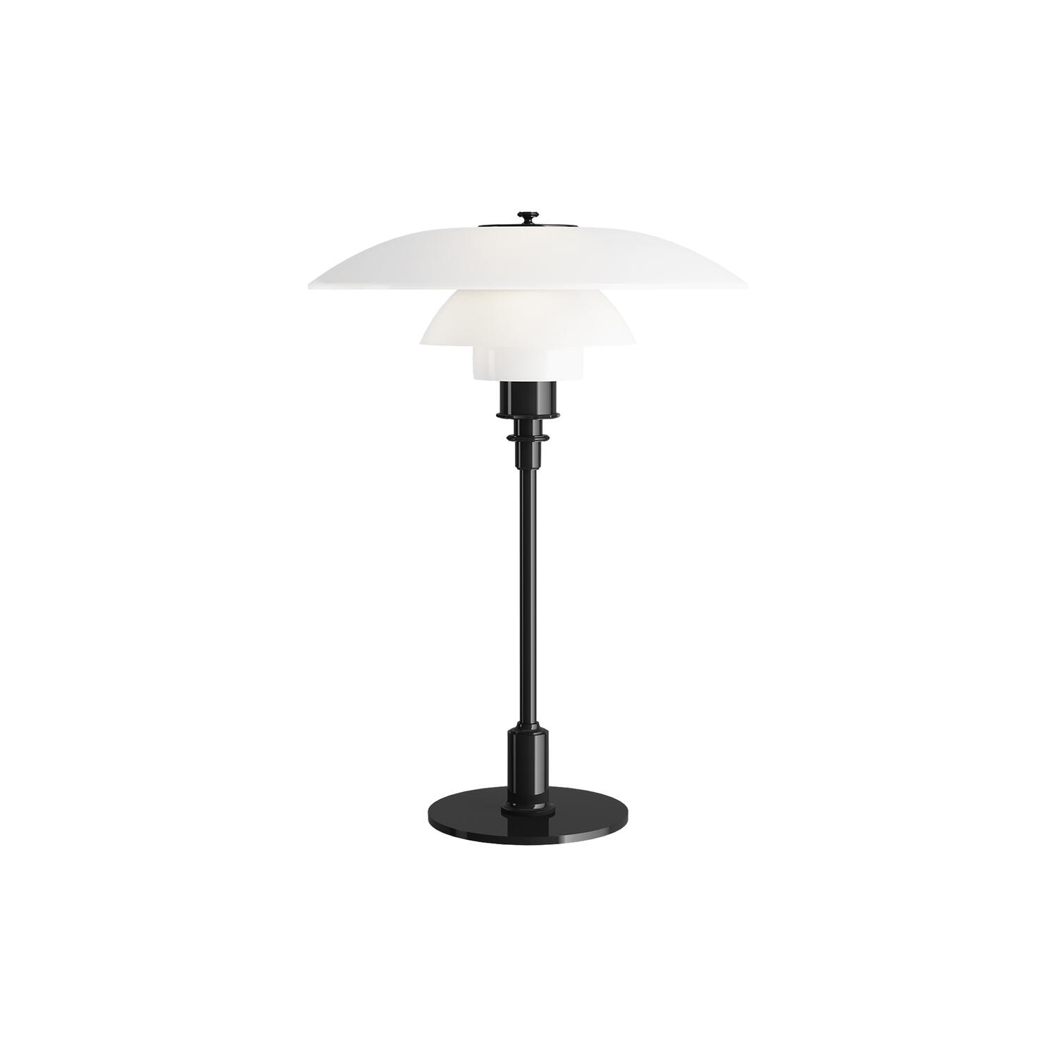 PH 3&frac12;-2&frac12; glas bordlampe, sort
