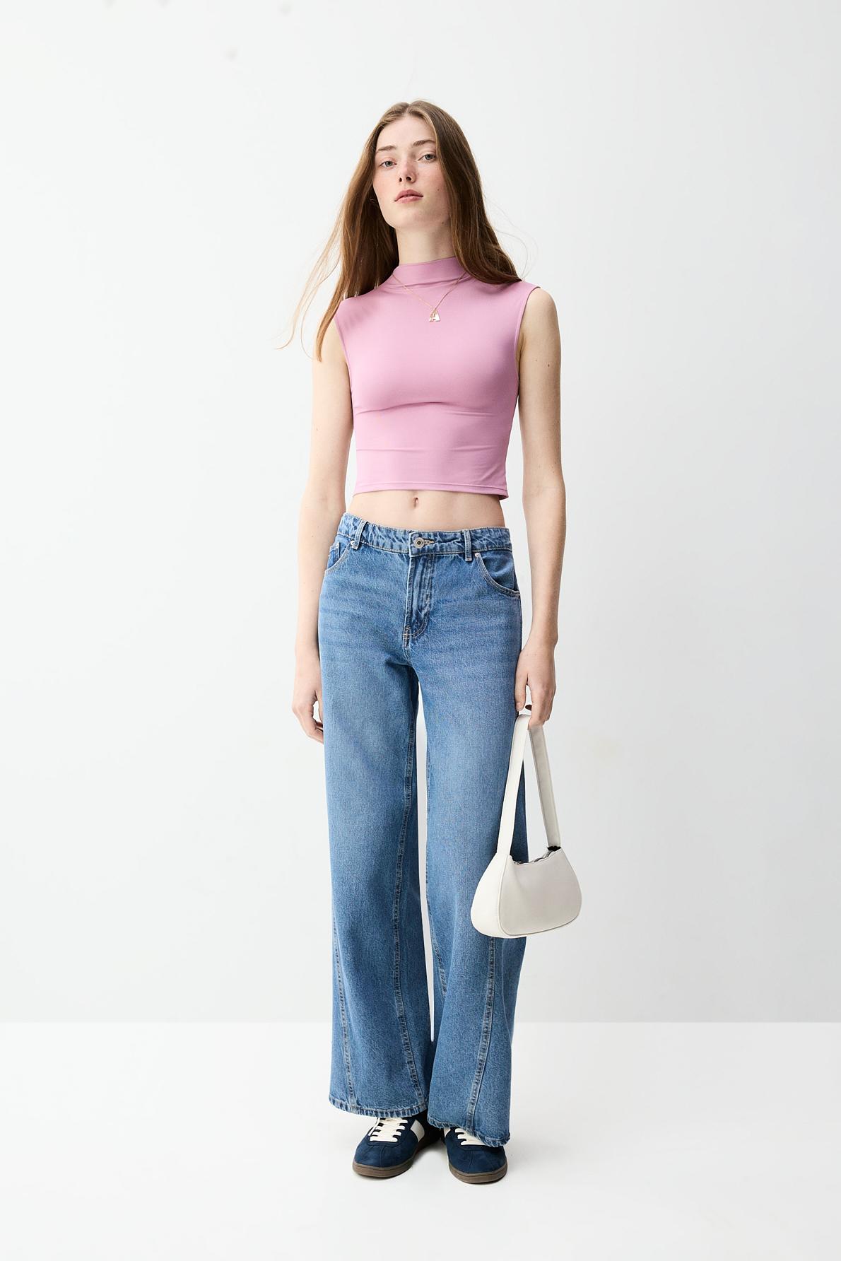 Camiseta poliamida cuello subido