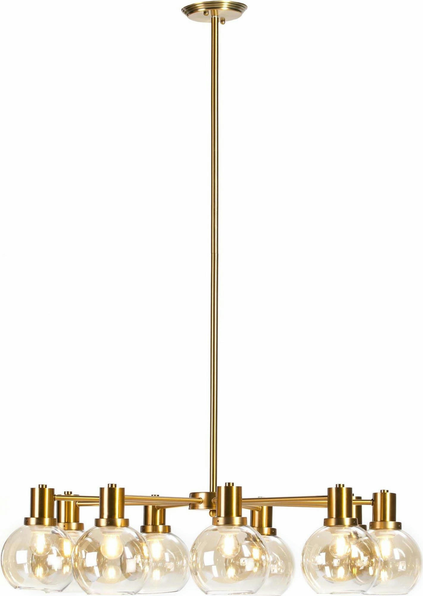 ALDEA - Suspension Verre Or 86x86x125 cm