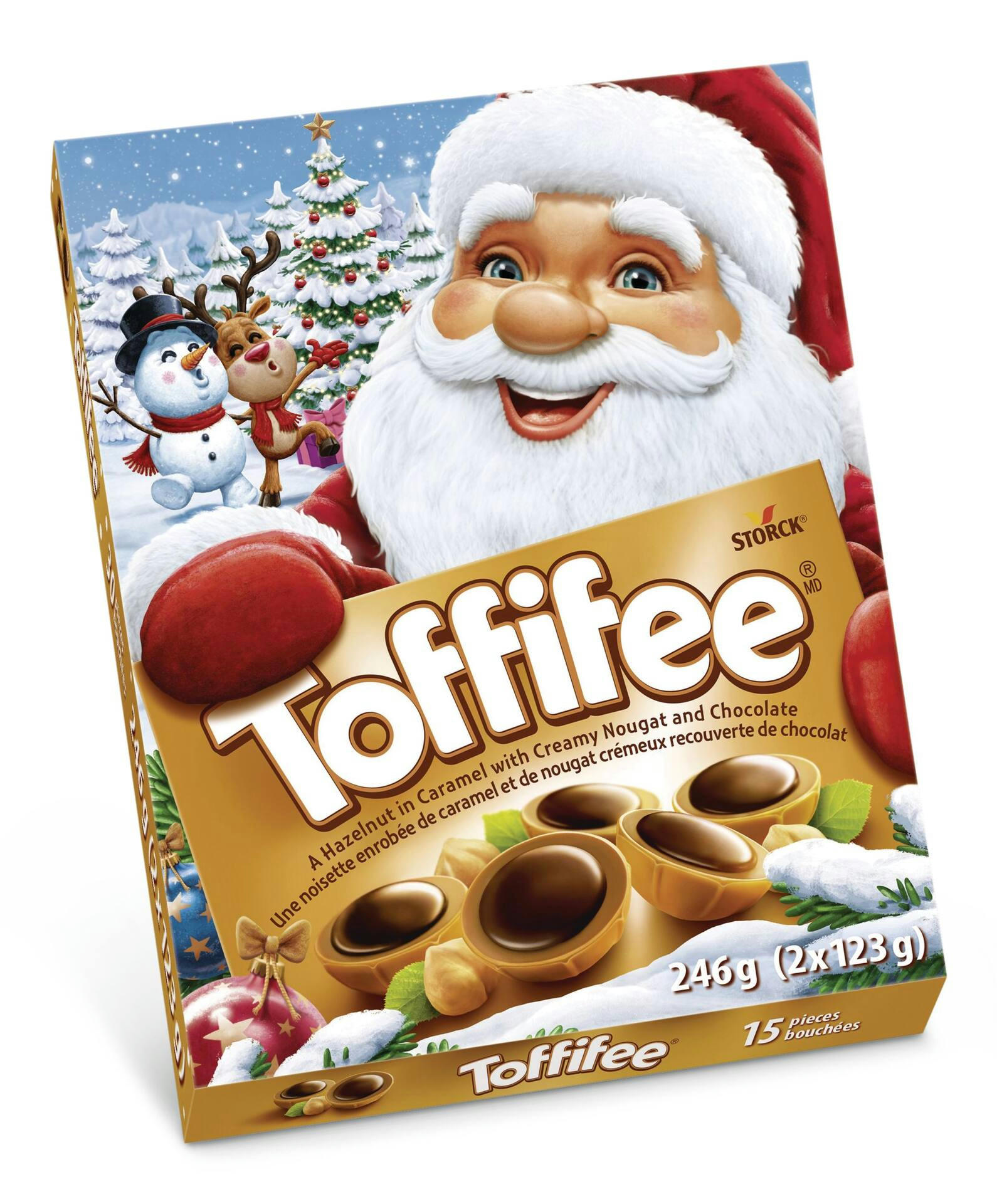 Toffifee® Hazelnut in Caramel with Creamy Nougat and Chocolate Candy, 246-g