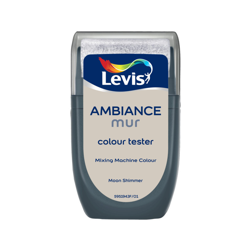 Testeur peinture pour murs Ambiance Moon Shimmer extra mat 0,03 L LEVIS