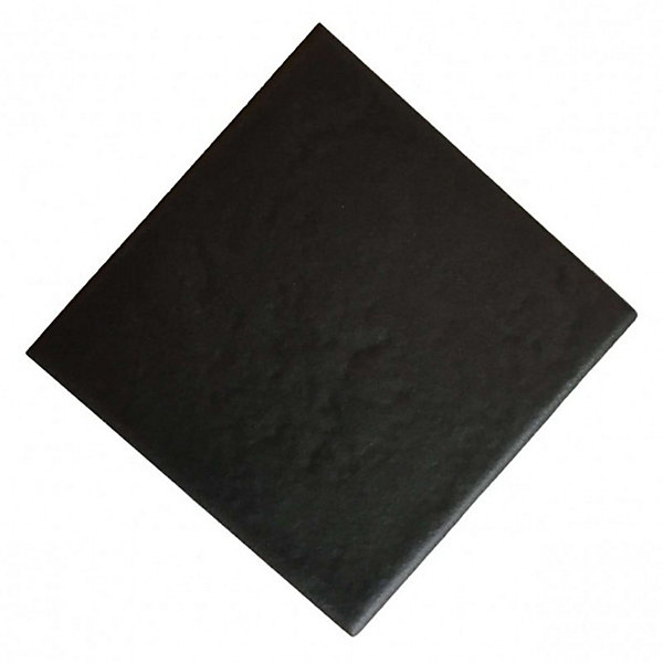 Cabochon sol / mur uni noir brillant 4,6x4,6 cm TACO OCTAGONNEGRO
