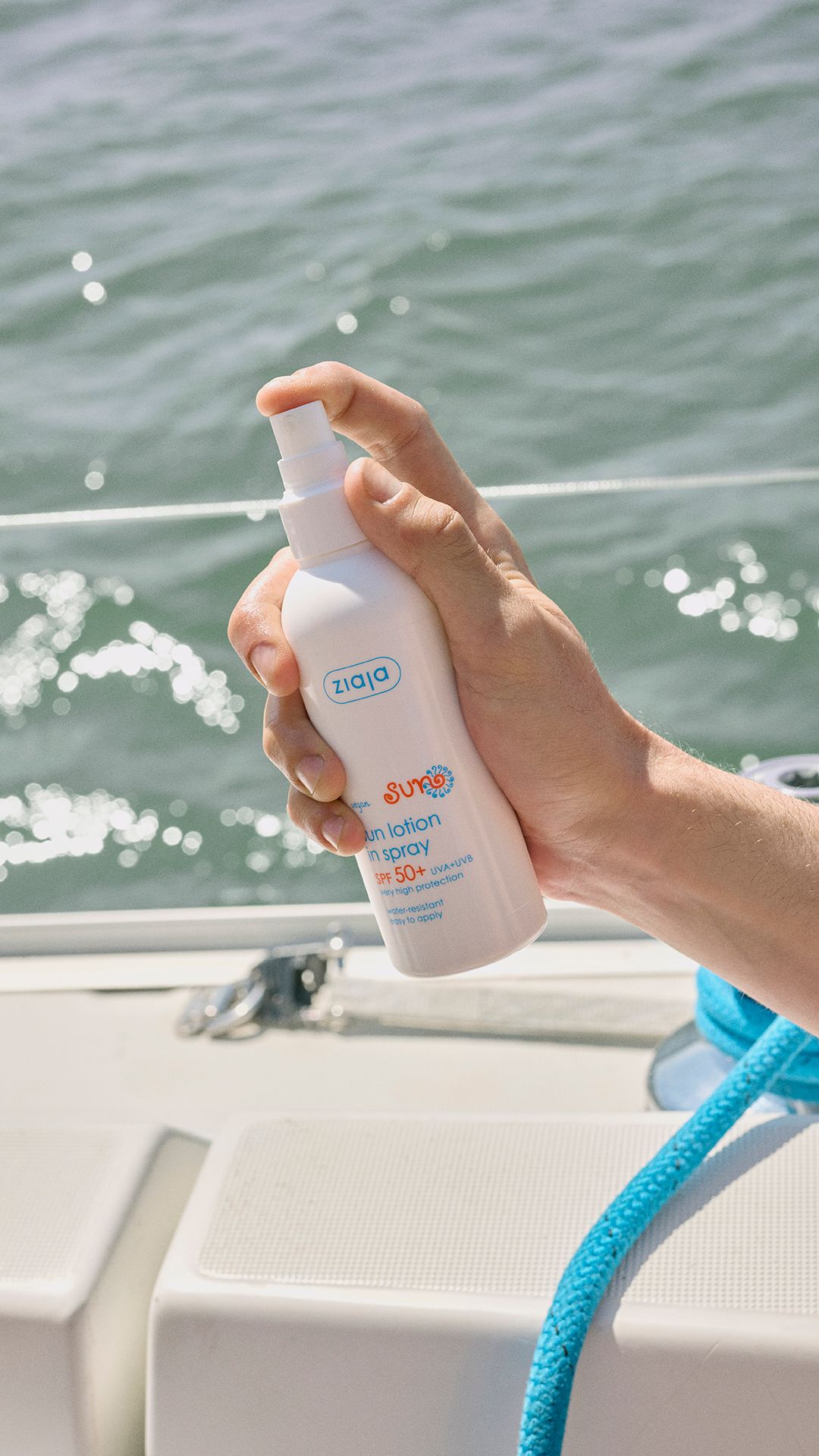 Ziaja Sun Moisturising Body Lotion In Spray Spf 50  170ml