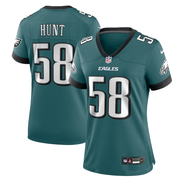 Jalyx Hunt Philadelphia Eagles Nike Women's Team Game Jersey - Midnight Green