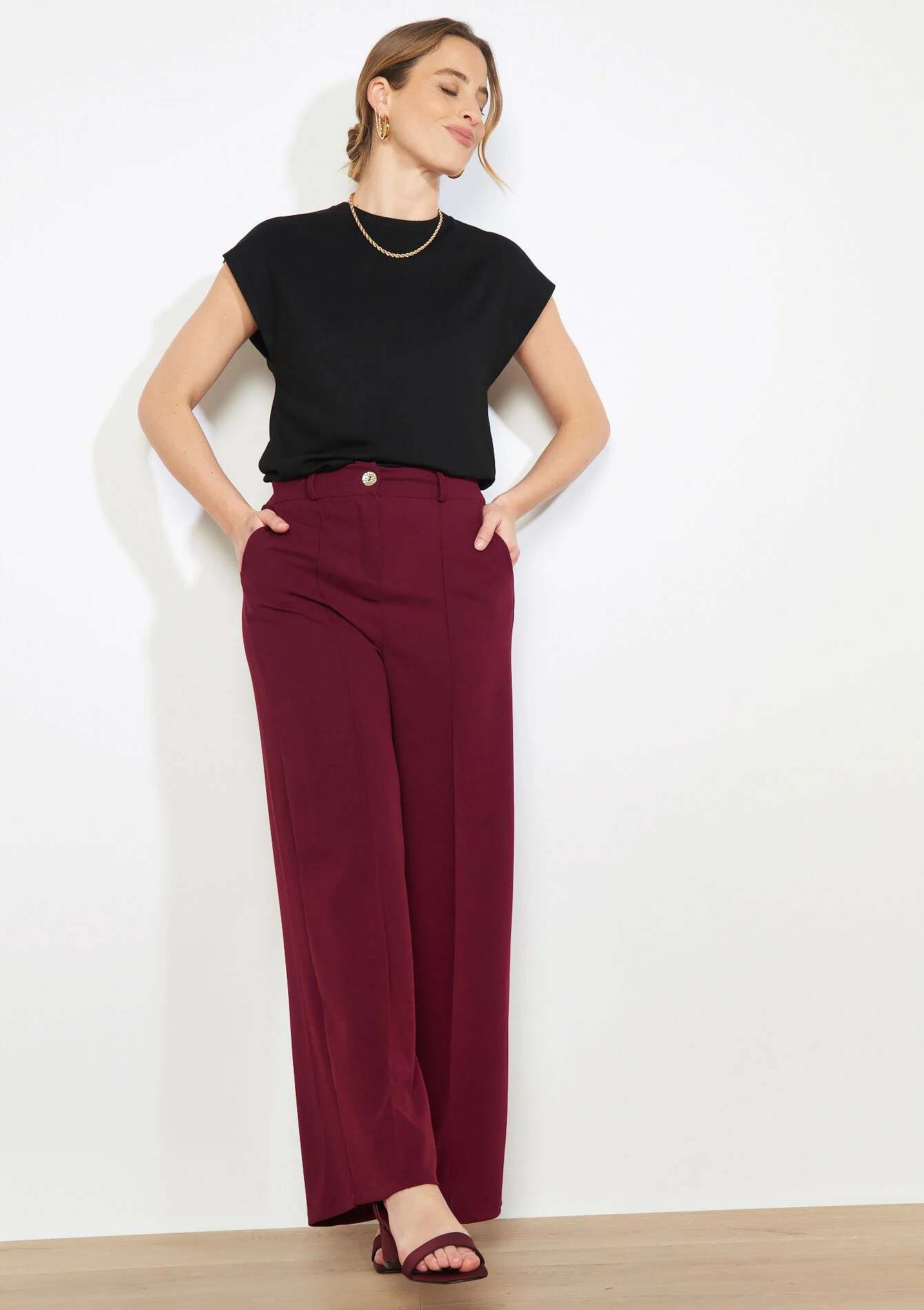 Klassieke flared broek