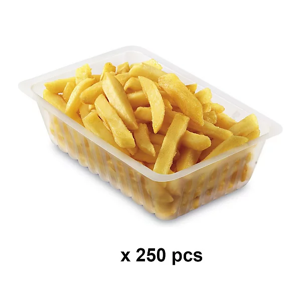 250 Barquettes Charcutières 500cc de 14,3 x 11,1 x 4,9 cm - Emballage Pro Fraîcheur -Transparent Alimentaire - D-Work