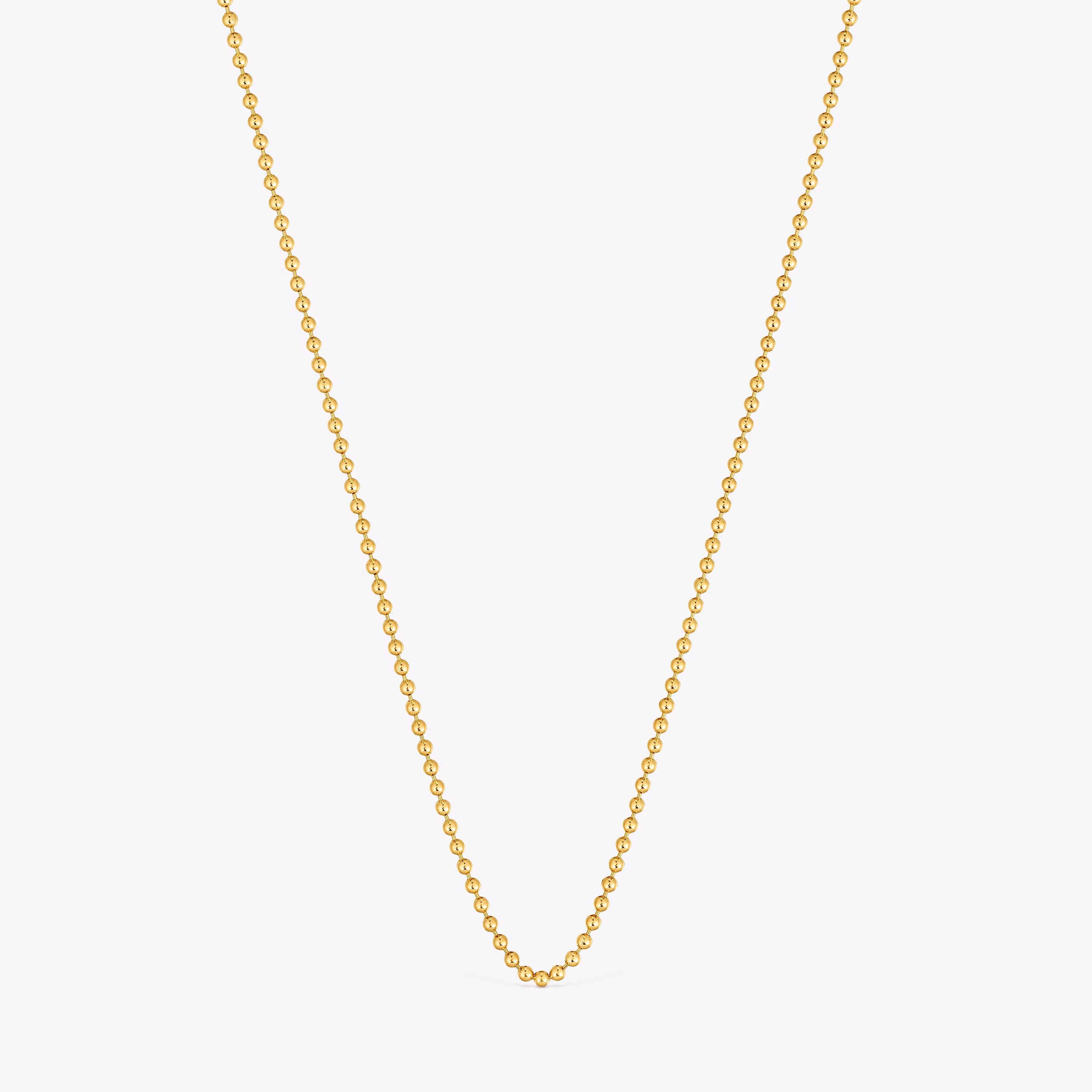 Gargantilla con baño de oro de 18 kt sobre plata con bolas 45 cm TOUS Basics
