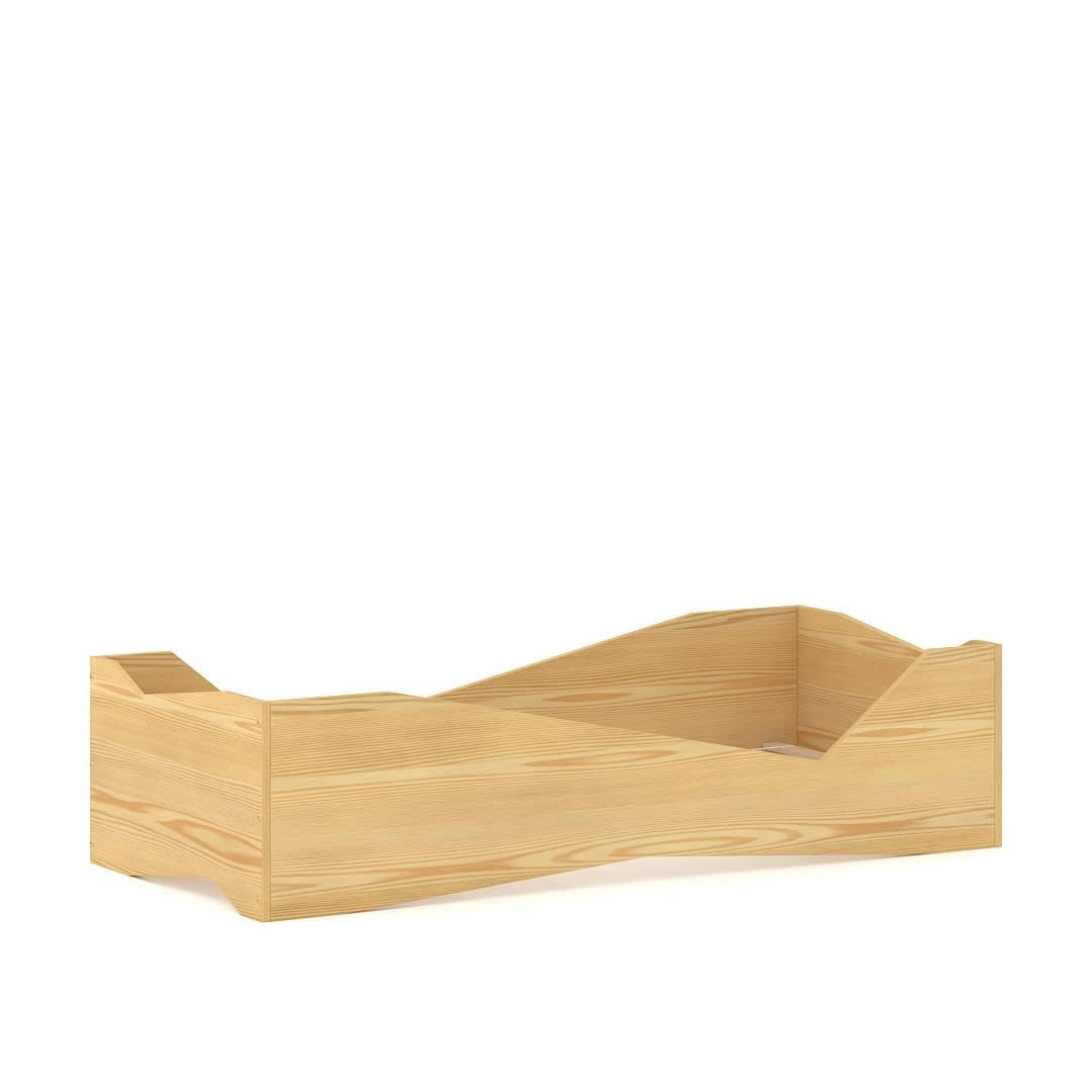 - Lit simple en pin massif 190x90 naturel