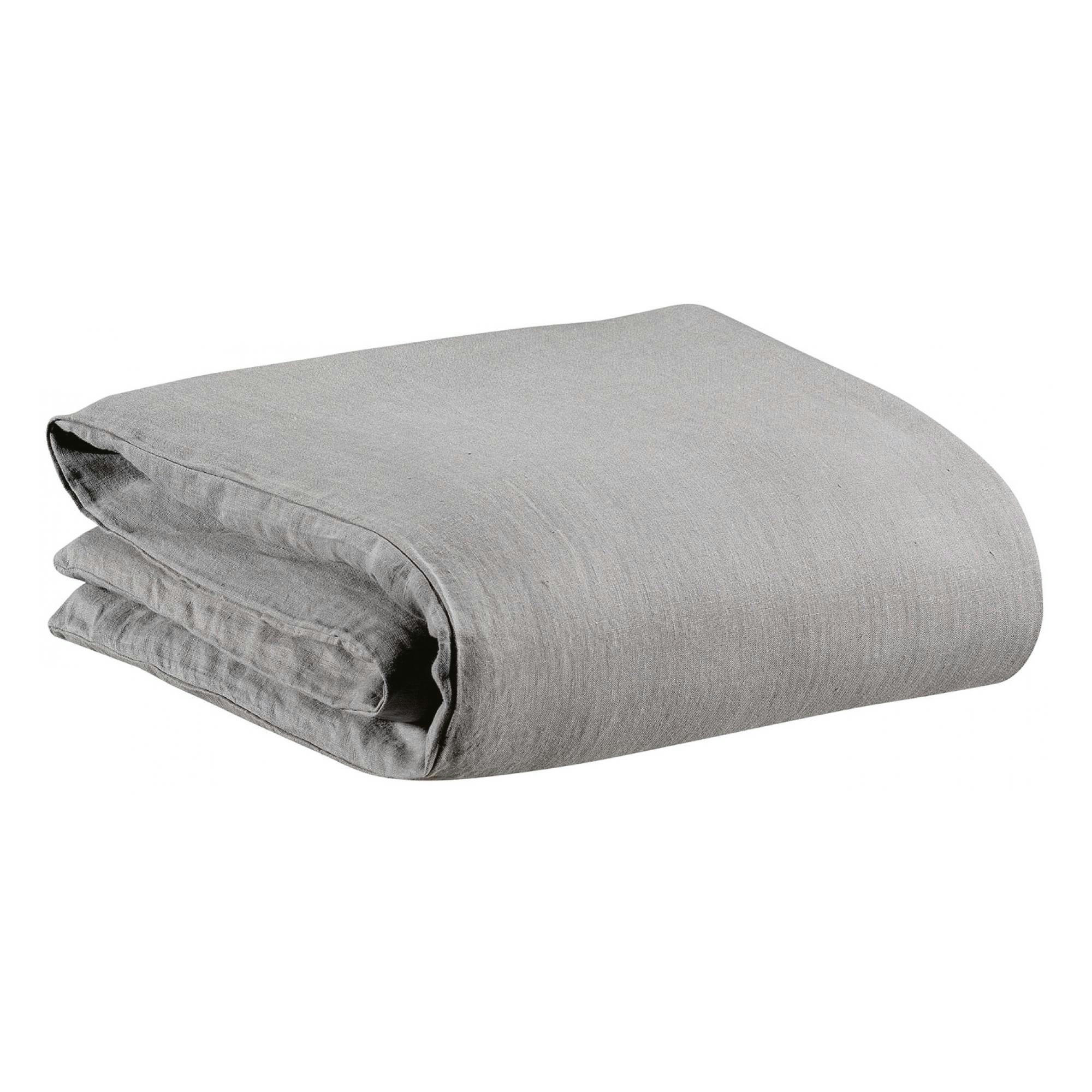 ZEFF - Housse de couette   en lin orage 260 x 240