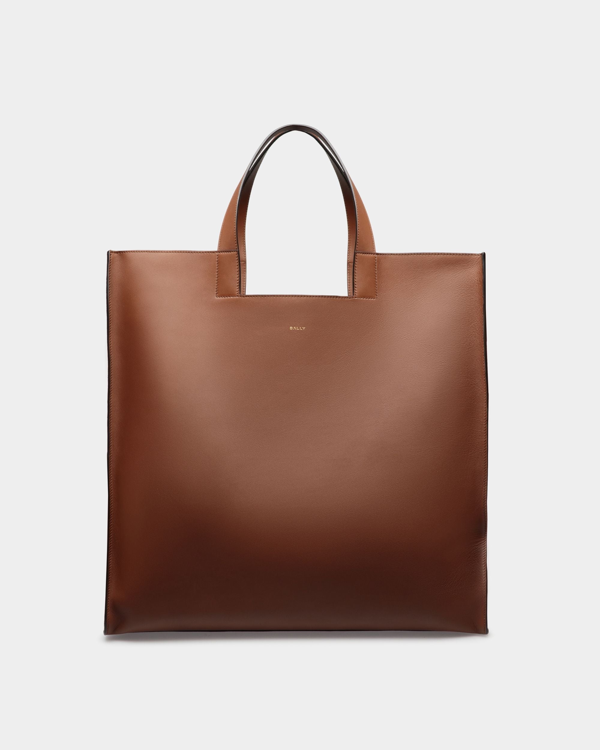 Easy Bally Tragetasche Aus Leder In Braun