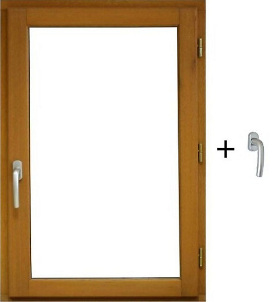 Fenetre Bois 1 Vantail H45 X L60 Cm Côte Tableau Tirant Droite, Poignee (ref 010220f9) Gd Menuiseries