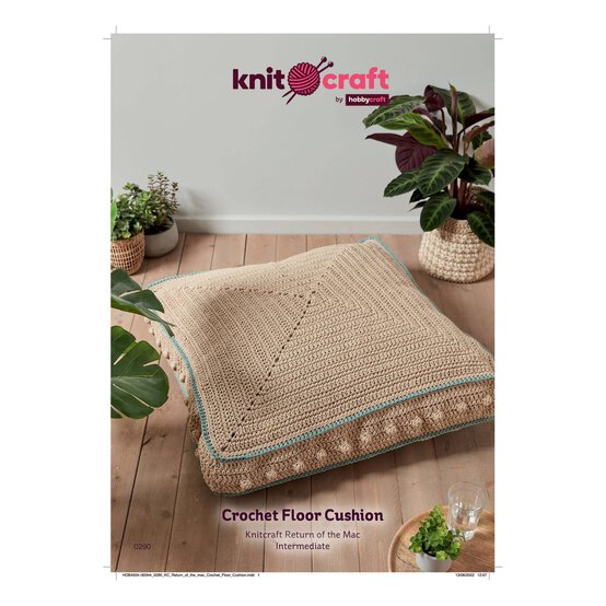 Knitcraft Crochet Floor Cushion Digital Pattern 0290