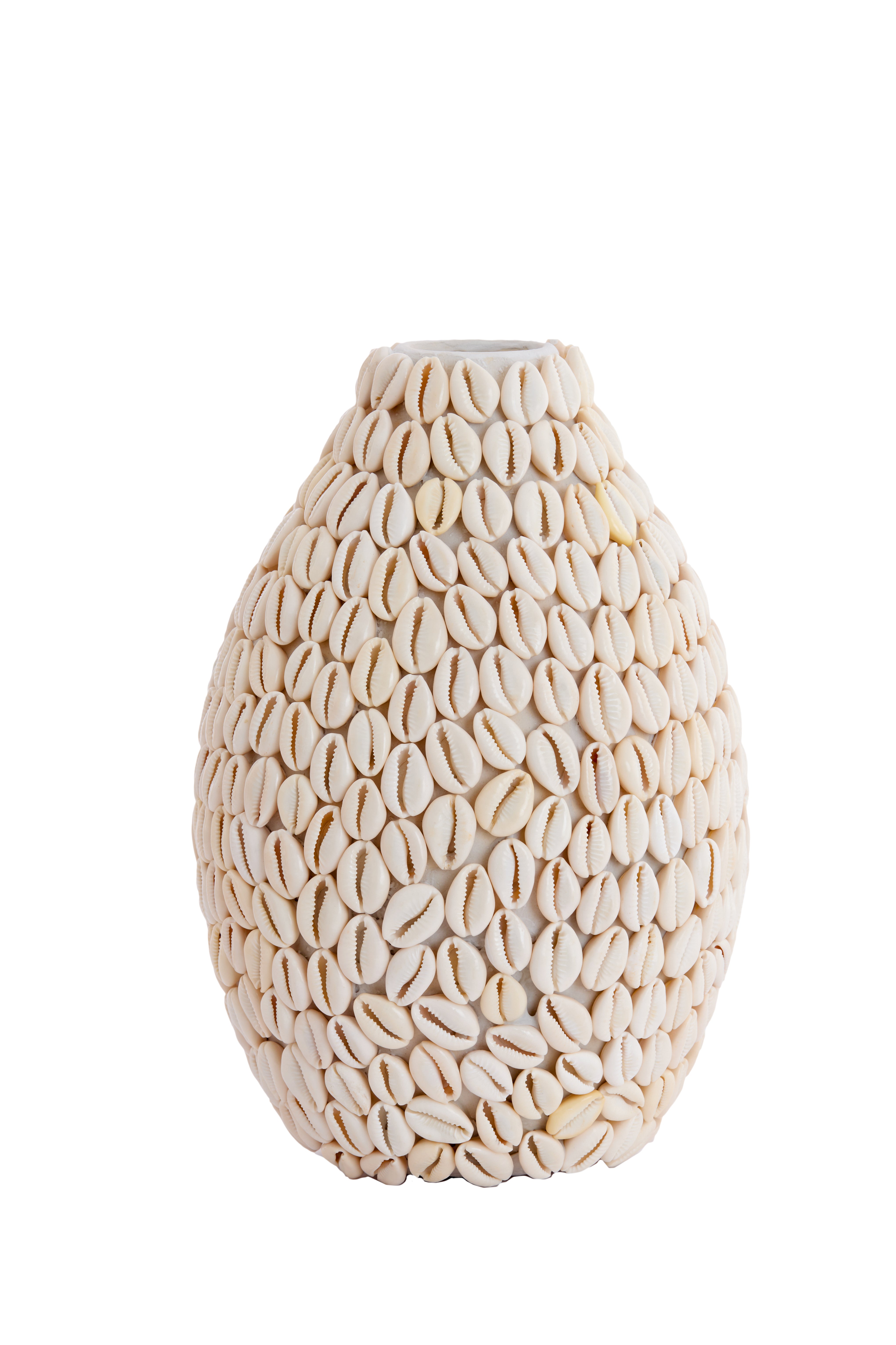 Light & Living vaas SHELL - Ø19x28cm - wit
