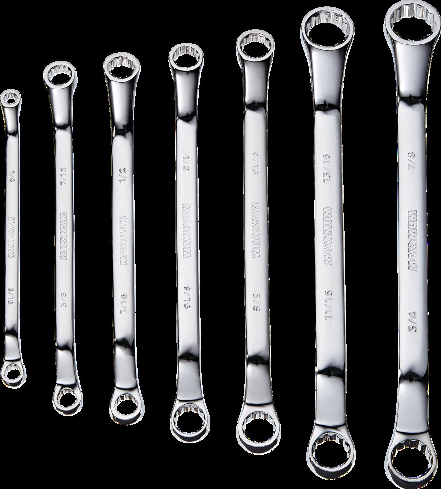 MAXIMUM Offset Box-End Wrench Set, SAE, 7-pc