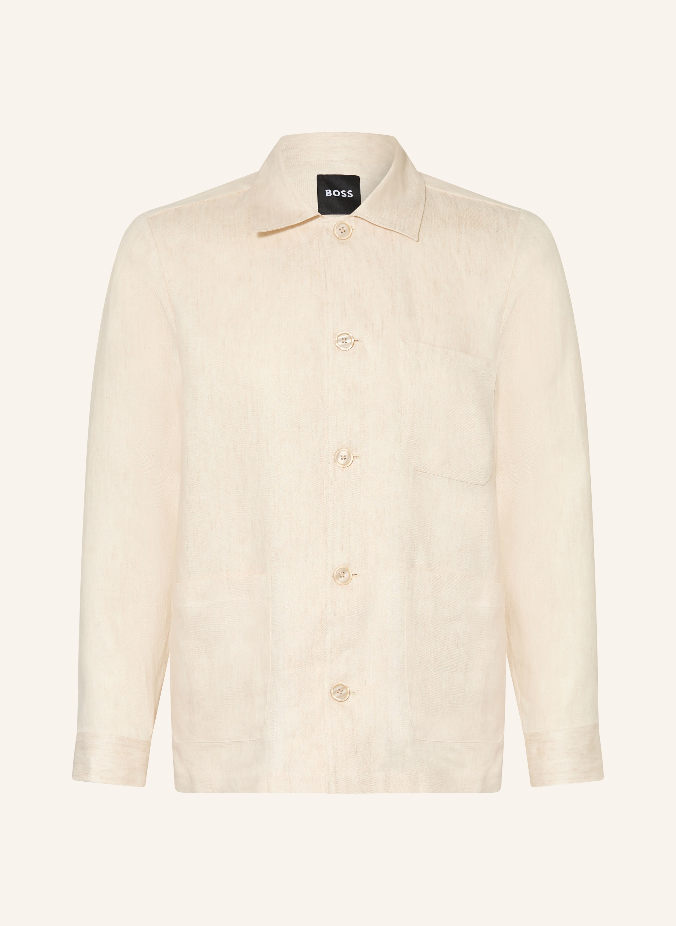 BOSS Overjacket aus Leinen