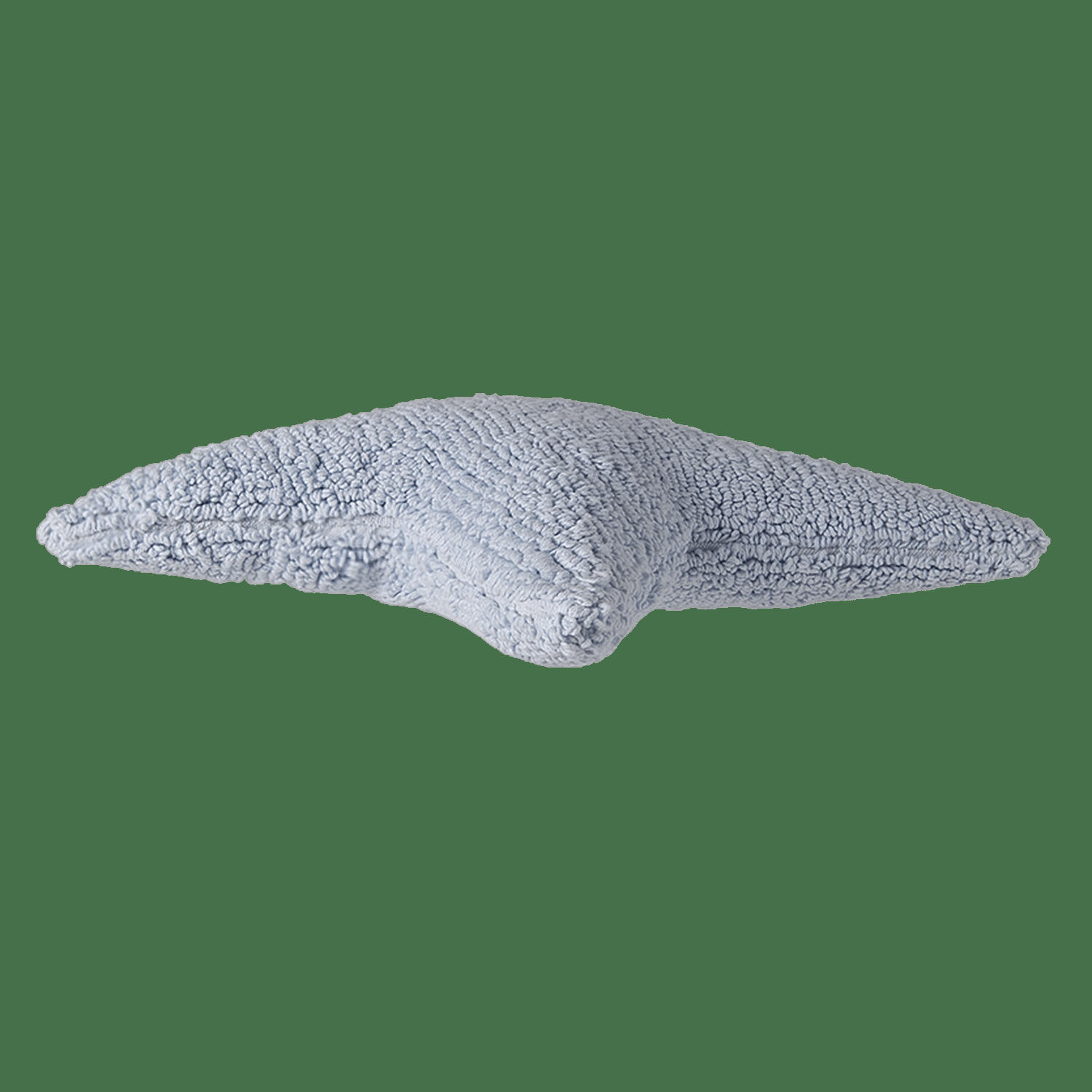 STAR - Coussin étoile en coton bleu 54x54