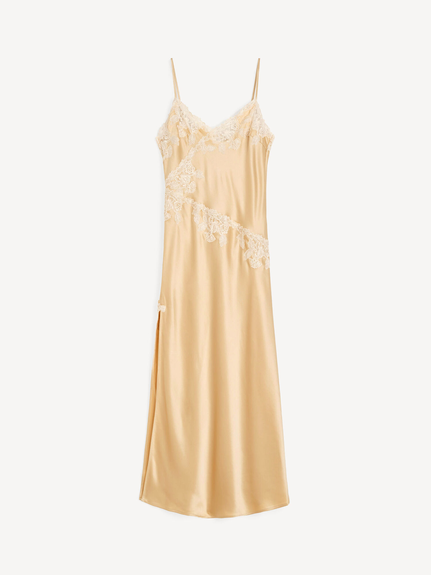 Vera satin maxikjole