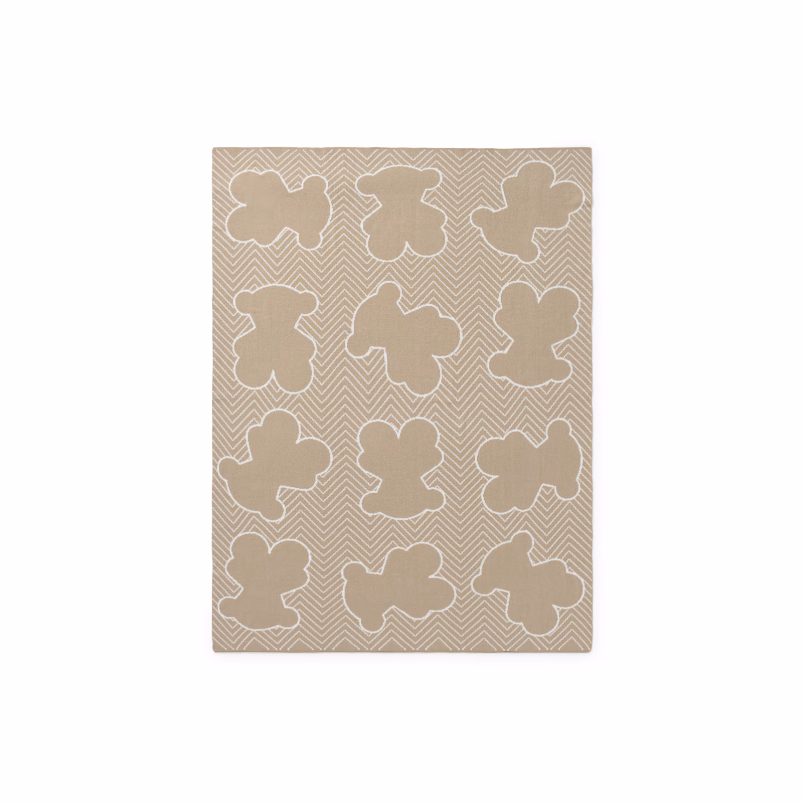 Manta de bebé reversible Nilo beige