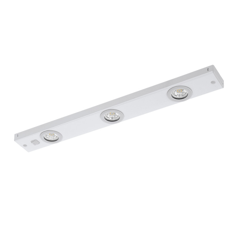 Armature LED Kob blanche blanc chaud 840 lm 3 x 2,3 W 60 cm EGLO