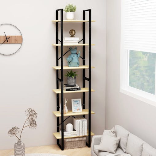NNEVL Storage Shelf 60x30x210 cm Solid Pine Wood