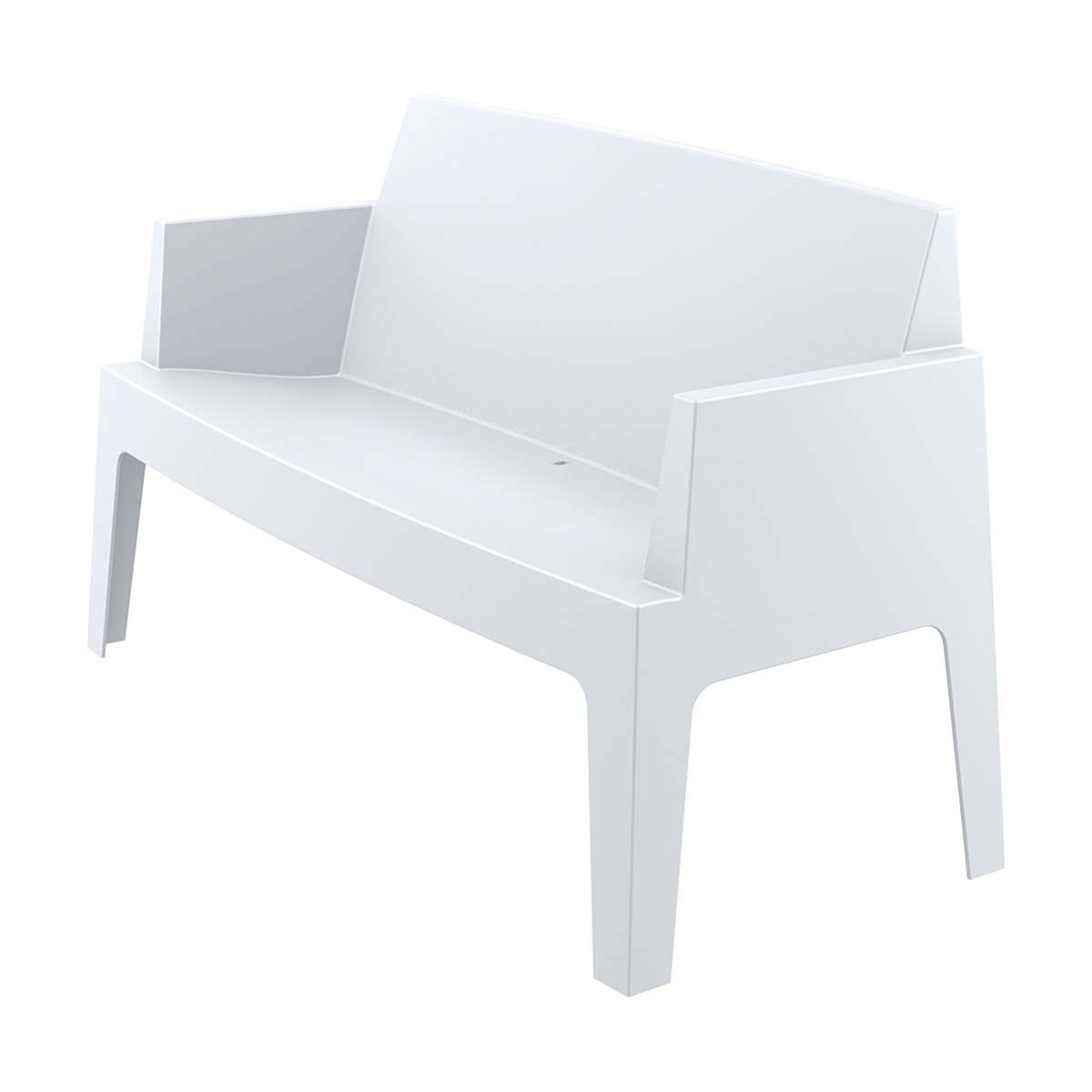 Garden Impressions tuinbank Box wit - L138 cm