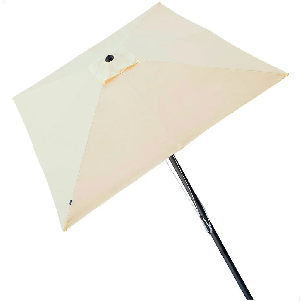 Aktive aluminium Square Pole Height UV Protect Parasol Double Pulley System 300x300 cm 48 mm 270 cm