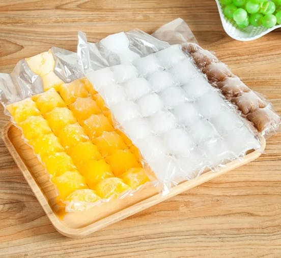 NNEOBA 24 Grid Silicone Ice Pop Molds Ice Maker