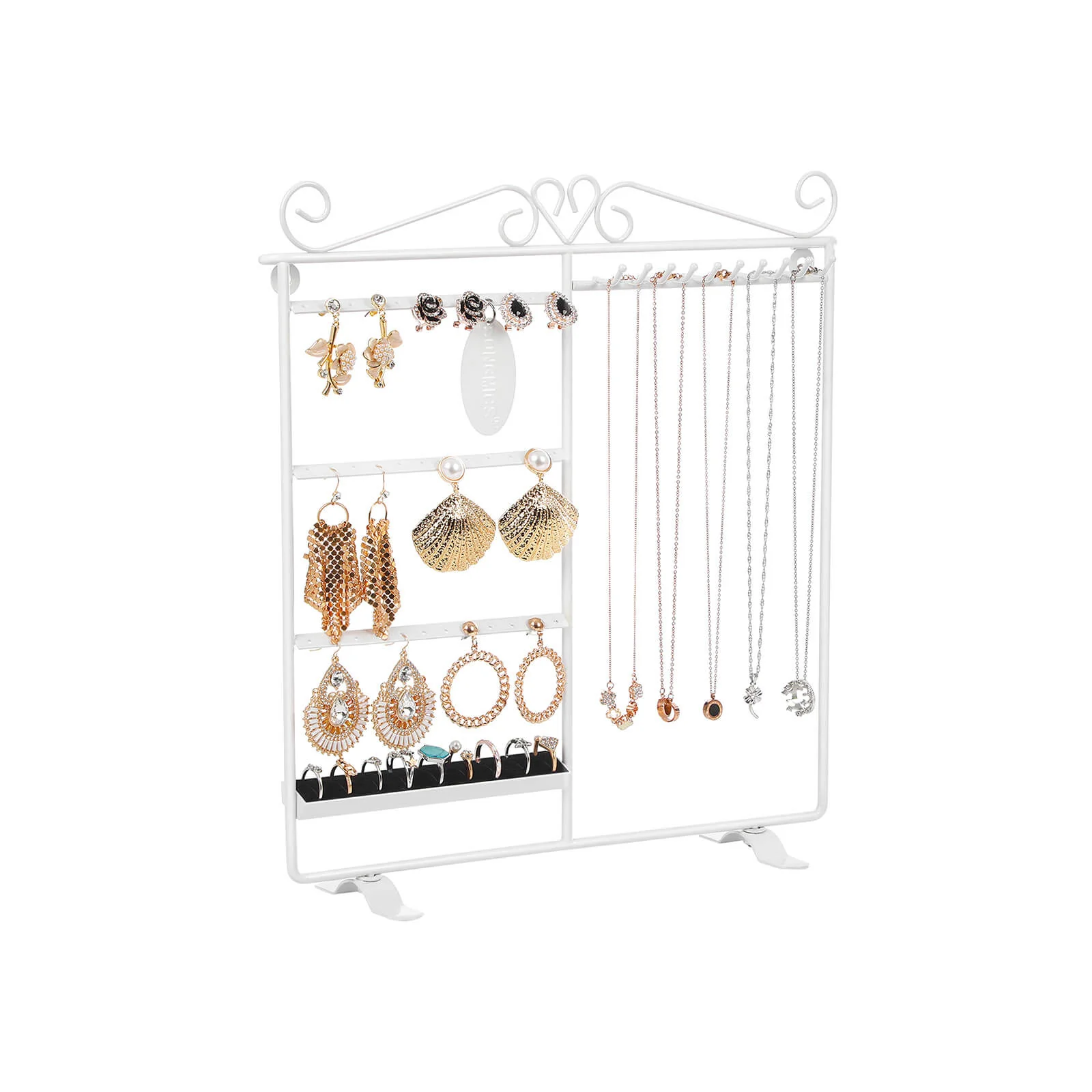 Porte-bijoux suspendu blanc