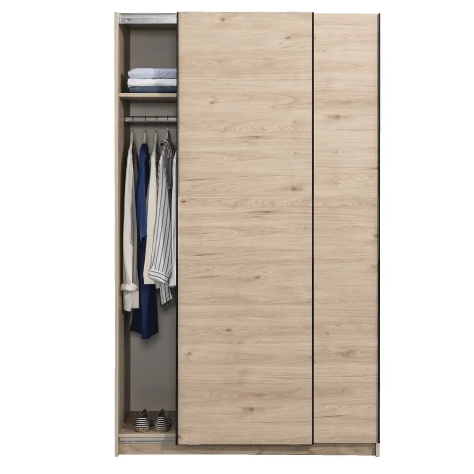 Schuifdeurkast Genua - eikenkleur - 204x122x60 cm