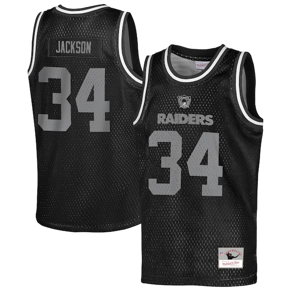 Bo Jackson Las Vegas Raiders  Youth Retired Player NFL Basketball Fashion Jersey - Black