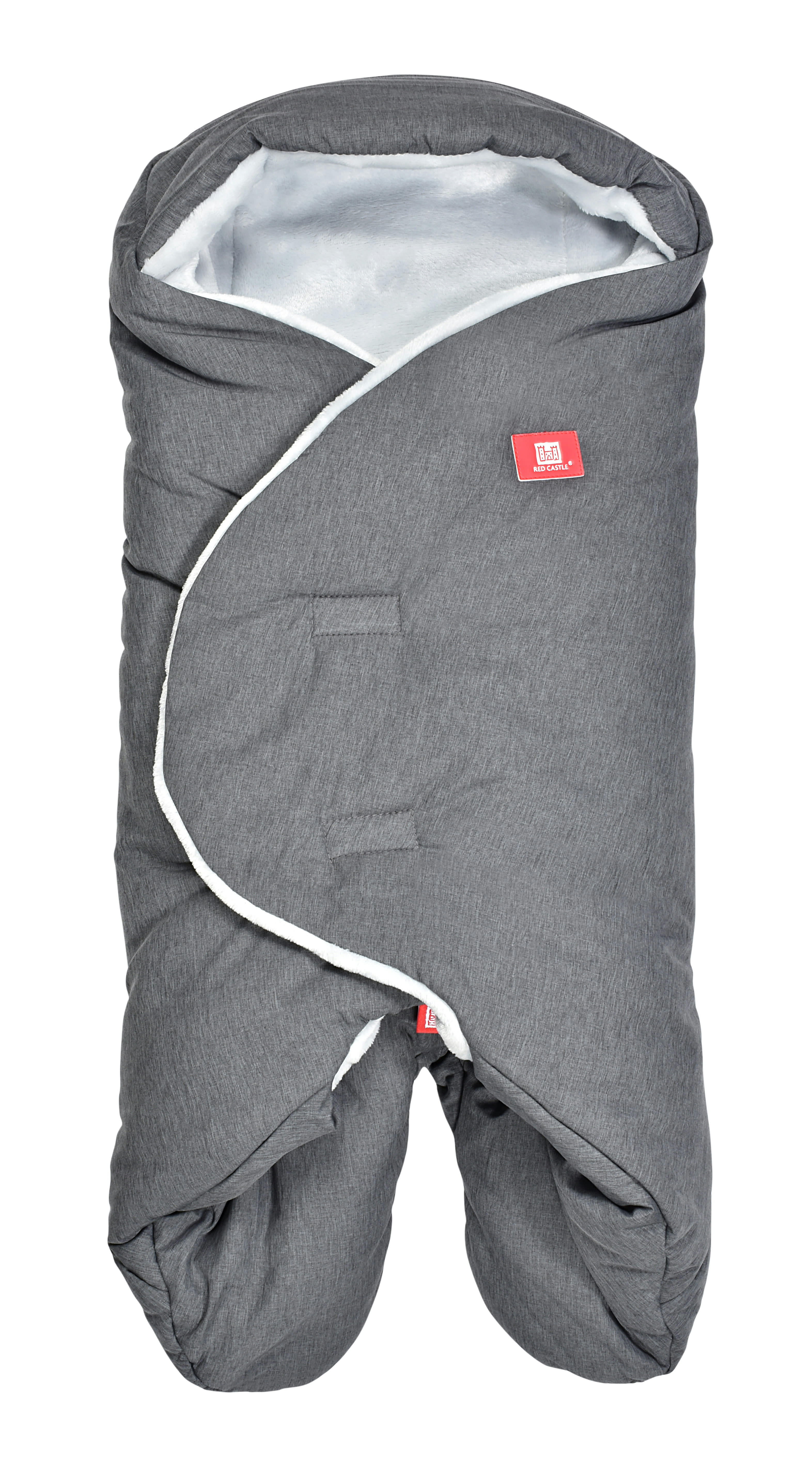 BABYNOMADE - Couverture enveloppante pour bébé multi-usages gris