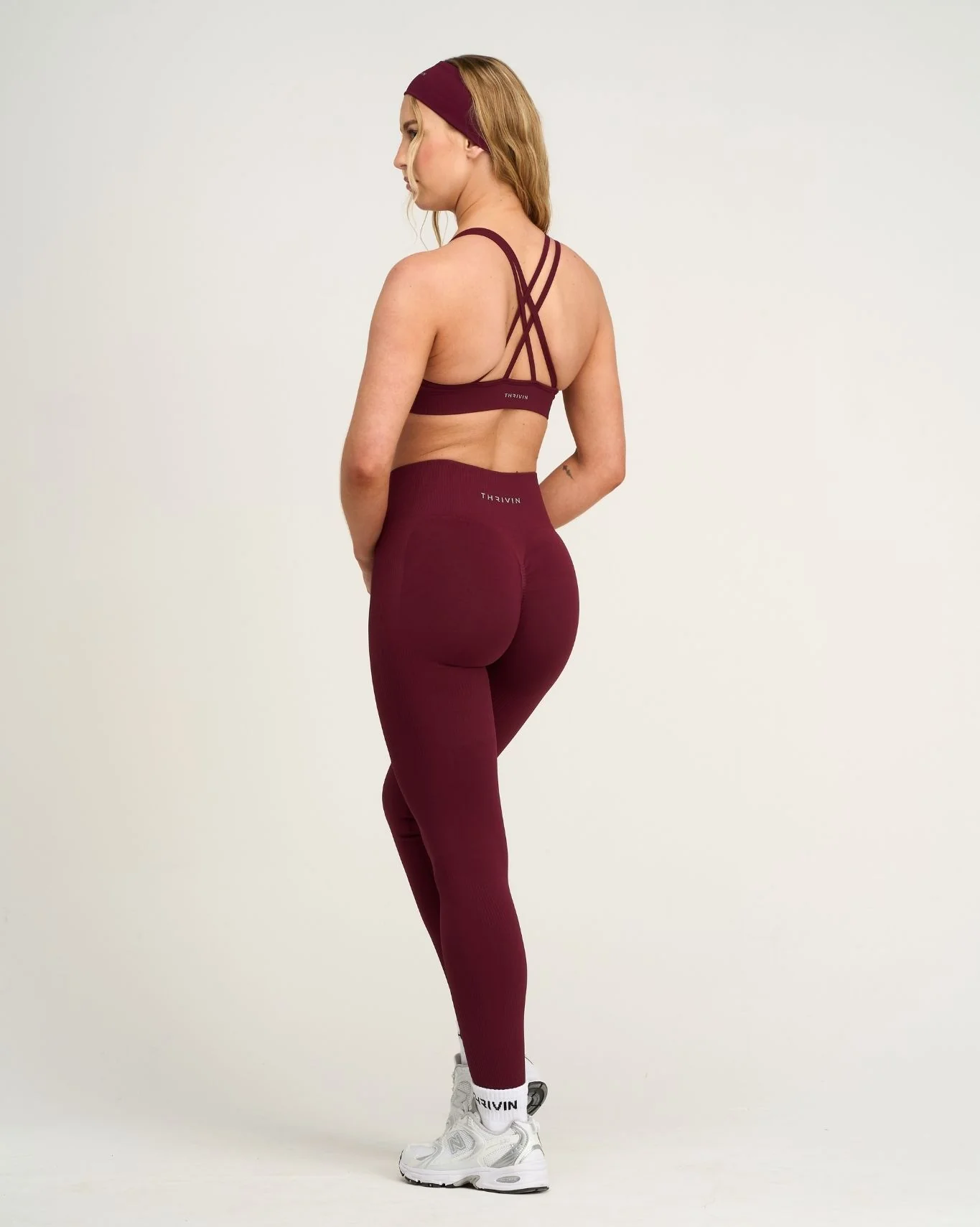 Elevate™ Sculpting High Waist Scrunch Leggings | Merlot
