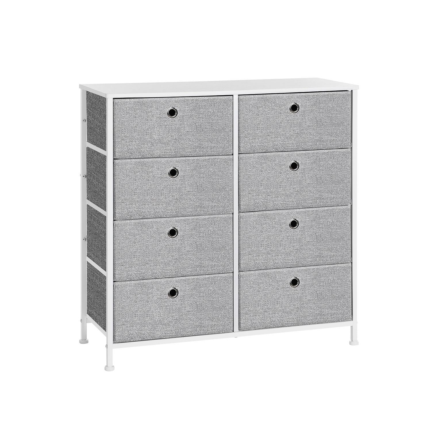 Commode de rangement 8 tiroirs en tissu