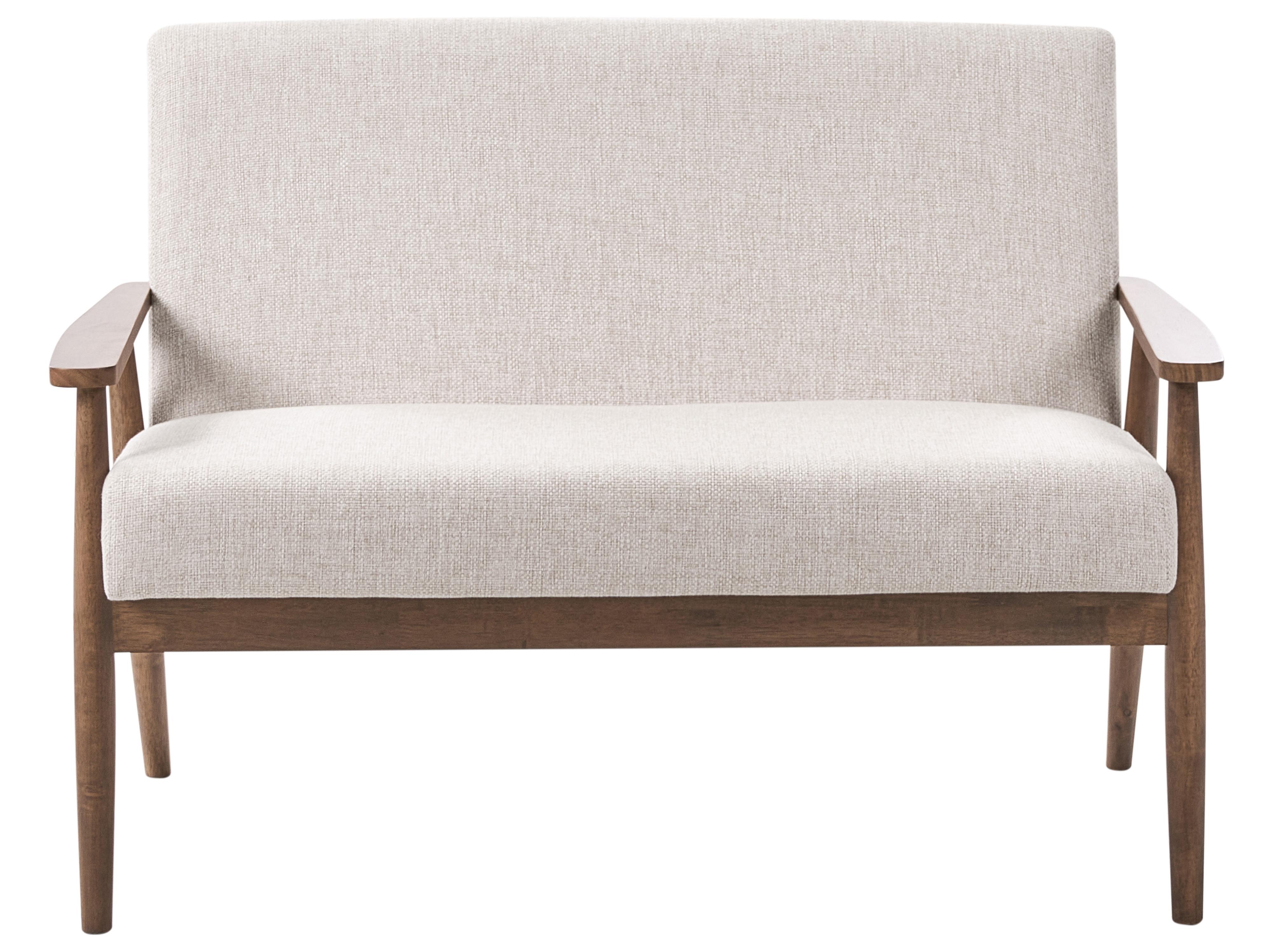 Armchair ESRUM Fabric Dark Brown/ Beige