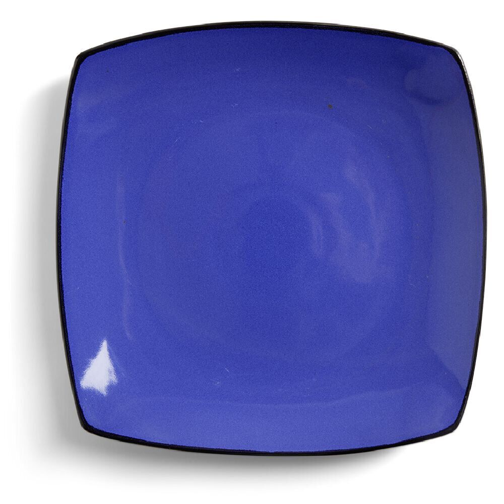 Assiette plate rectangulaire grès 27,5x27,5cm