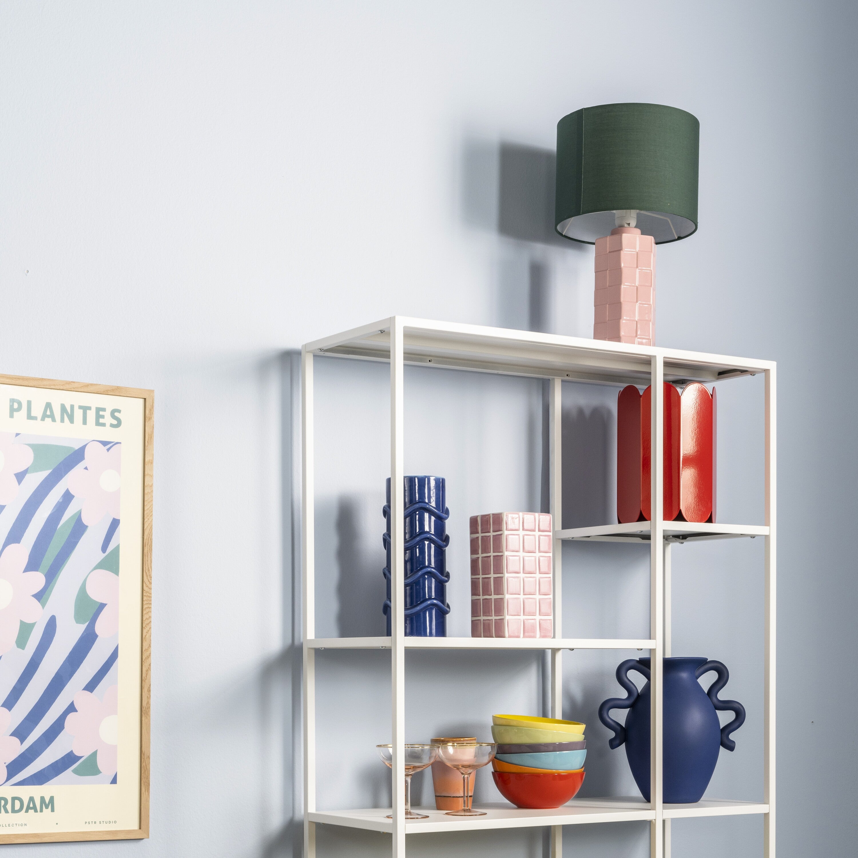 &k amsterdam Check Lamp - Roze