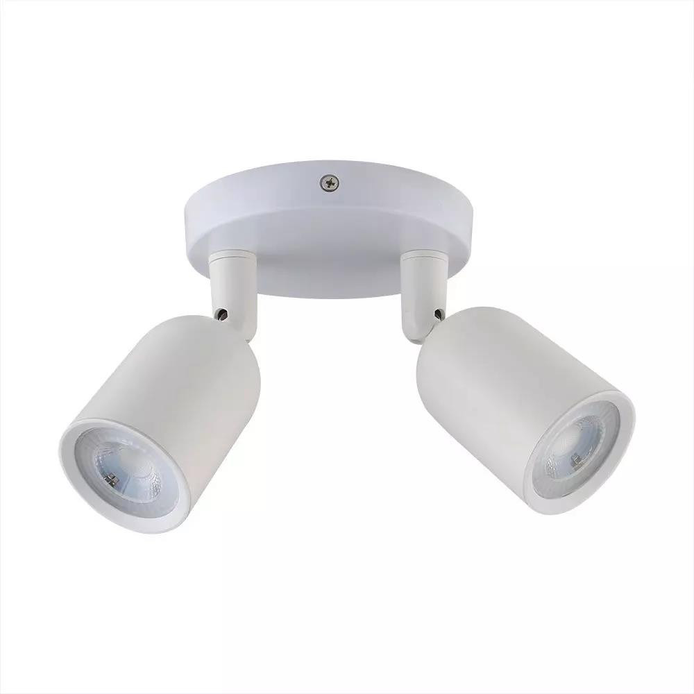 Reflektor sufitowy biały VT-897 2xGU10x35W wym:14,5x12x14,8cm V-TAC