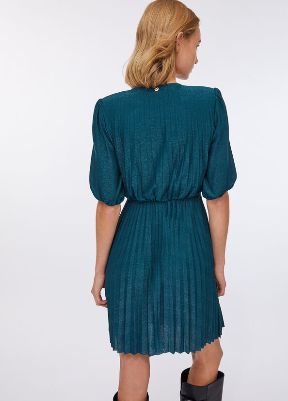 Abito corto elegante pliss&eacute;