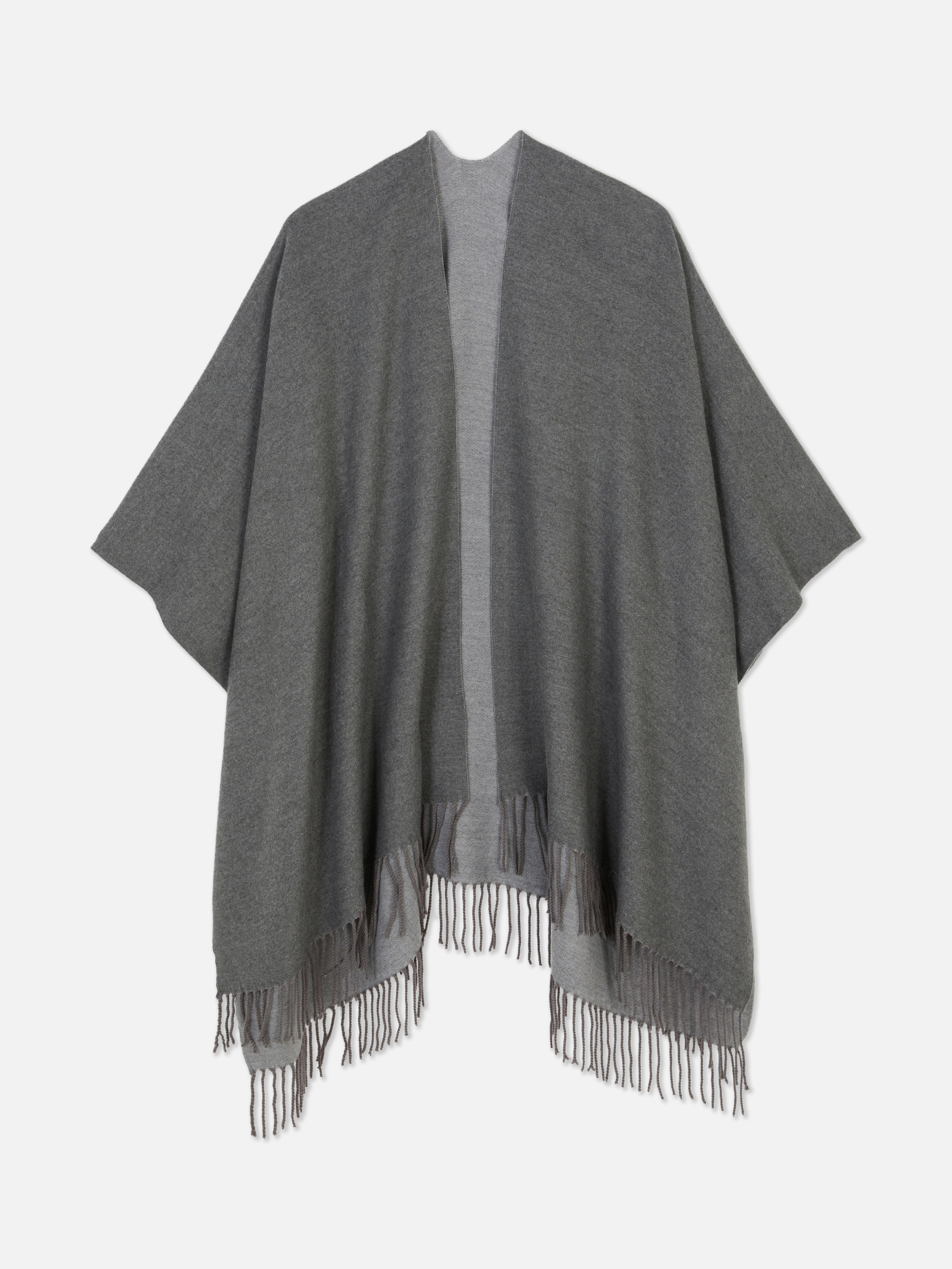 Two Tone Tassel Cape