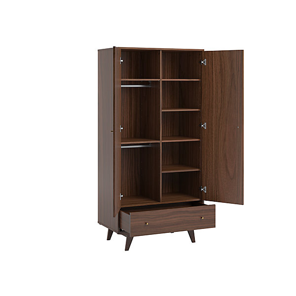 Armoire 2 portes 1 tiroir Vox Mid - Bois
