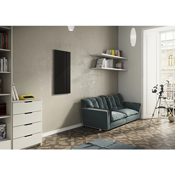 Infrarotheizung, schwarz, aluminium