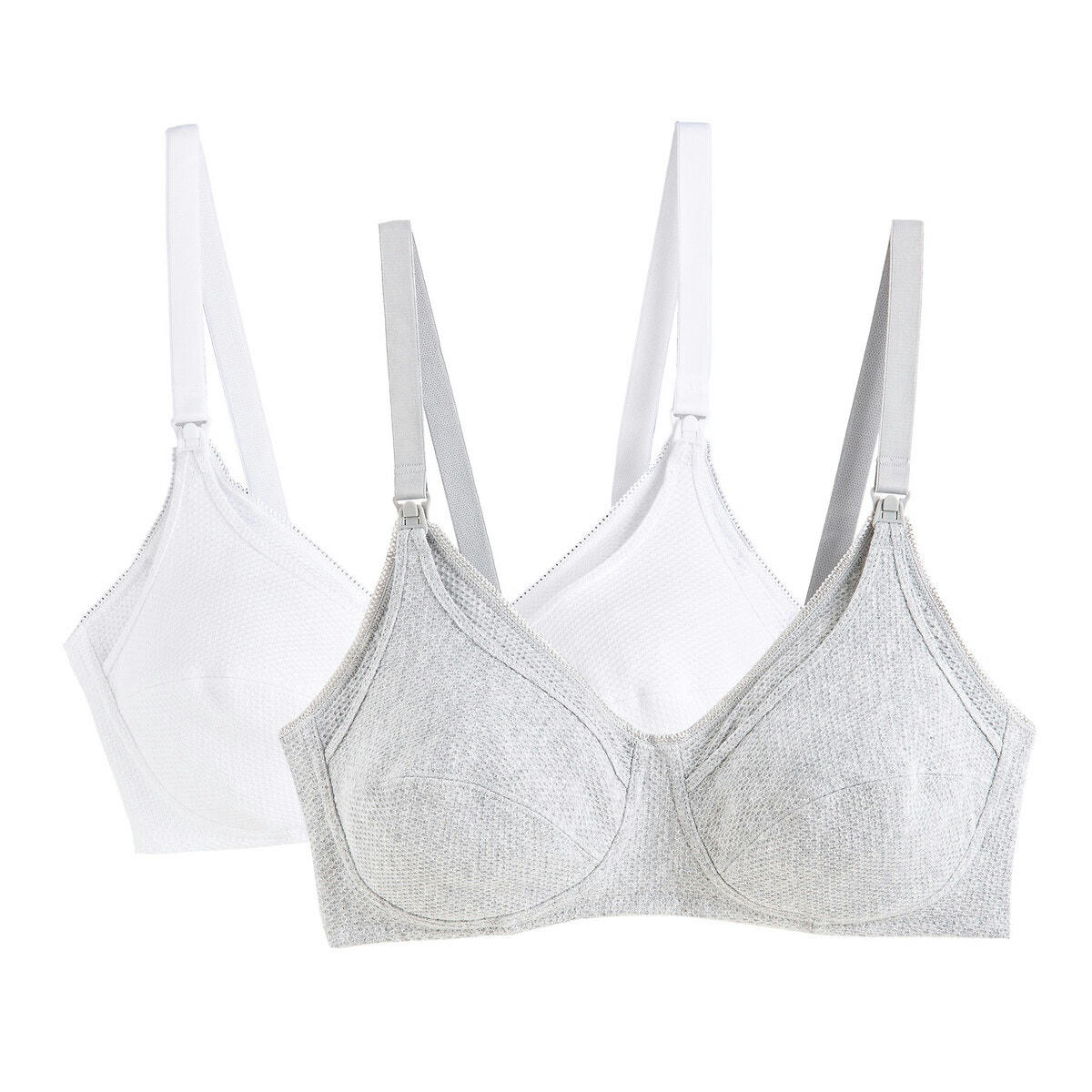 Lot de 2 soutiens-gorge d'allaitement en coton