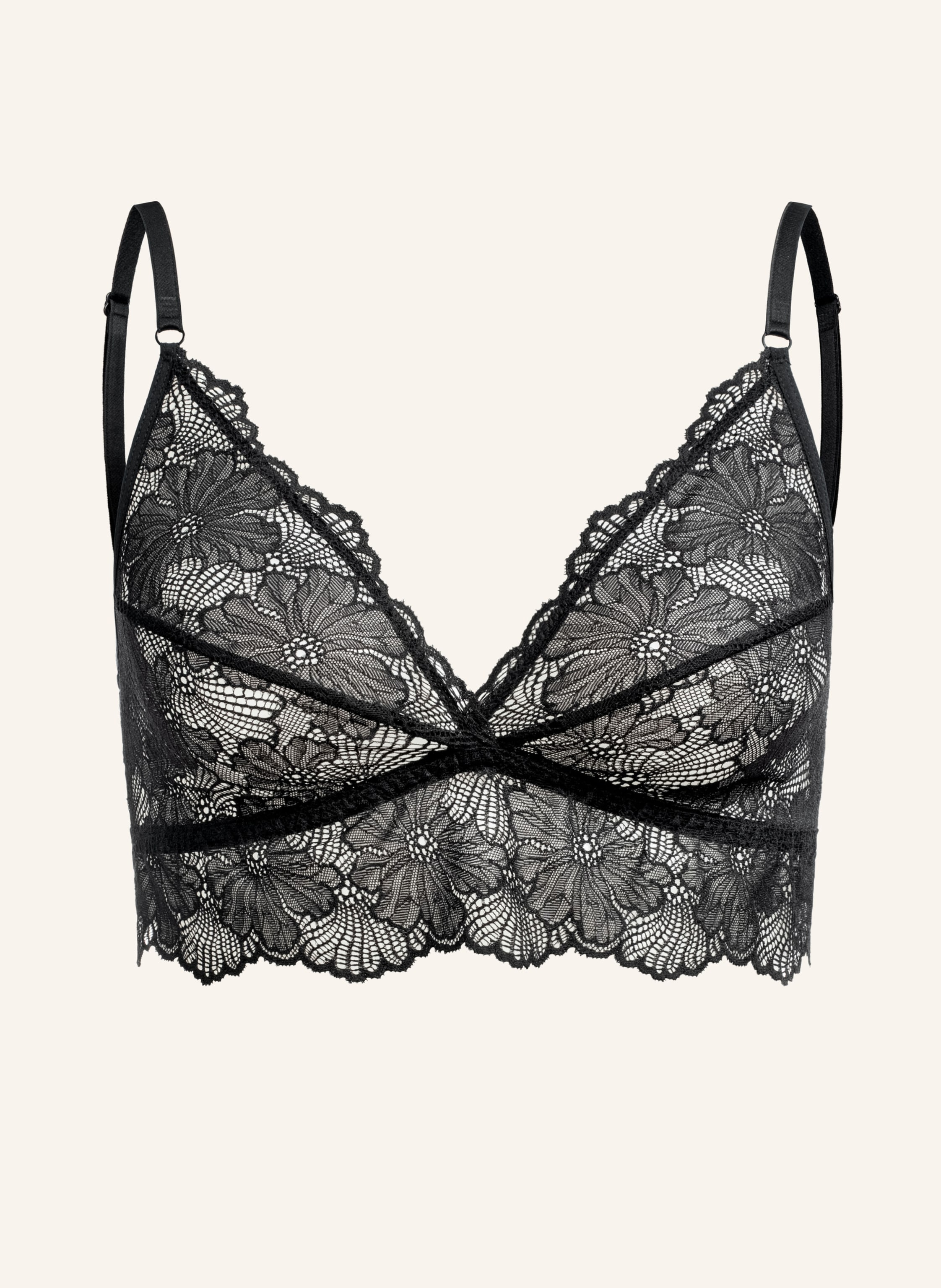 erlich textil Classy Lace bügelloser Spitzen Triangel-BH mittlerer Halt mit Polyamid - verstellbare Träger