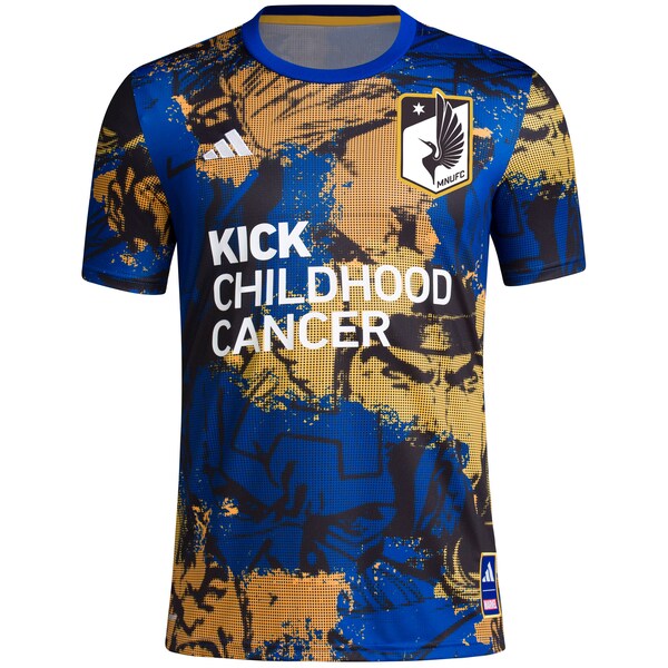 Minnesota United FC adidas 2024 MLS Works Kick Childhood Cancer x Marvel Pre-Match Top - Royal