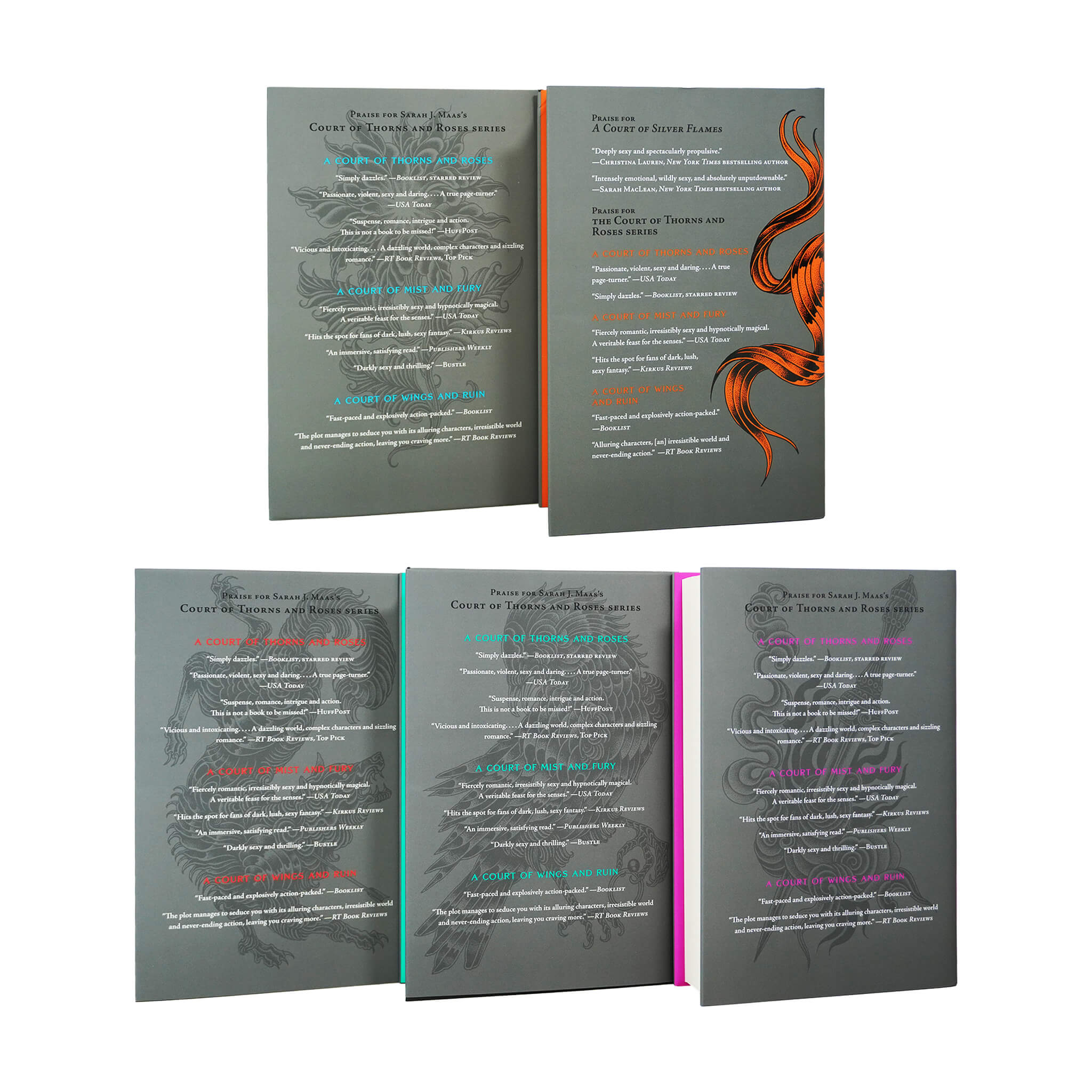 A Court of Thorns and Roses 5 Books Box Set by Sarah J. Maas - Ages 17+ - Hardback