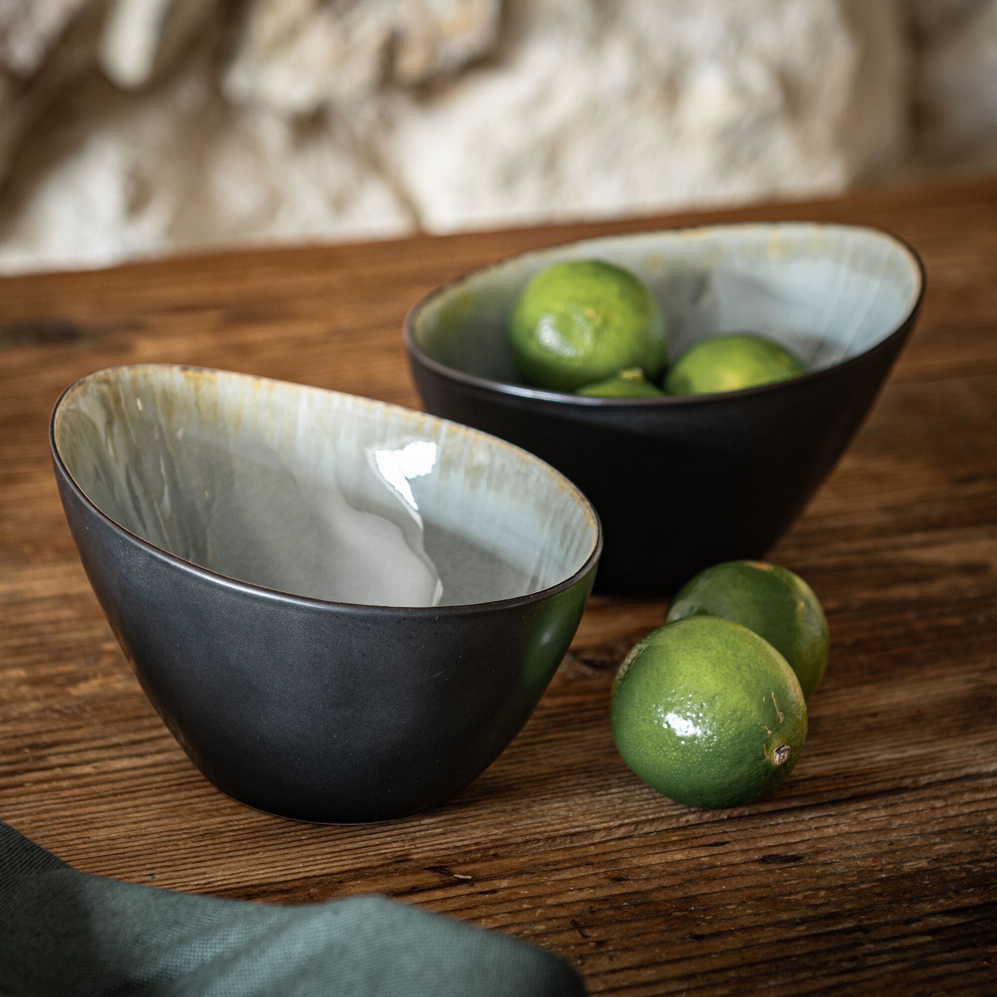 SELIME - Coupelle en grès réactif D15,5cm - gris