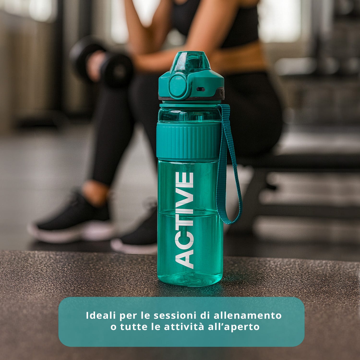 Borraccia ermetica active 1 L azzurro Dynamix