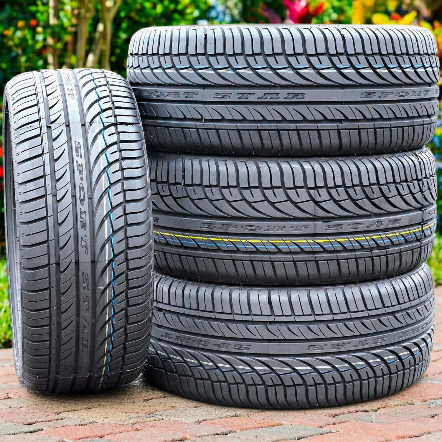 Set of 4 (FOUR) Fullway HP108 Truck/SUV All-Season High Performance Radial Tires-255/45R20 255/45ZR20 255/45/20 255/45-20 105W Load Range XL 4-Ply BSW Black Side Wall UTQG 380AA